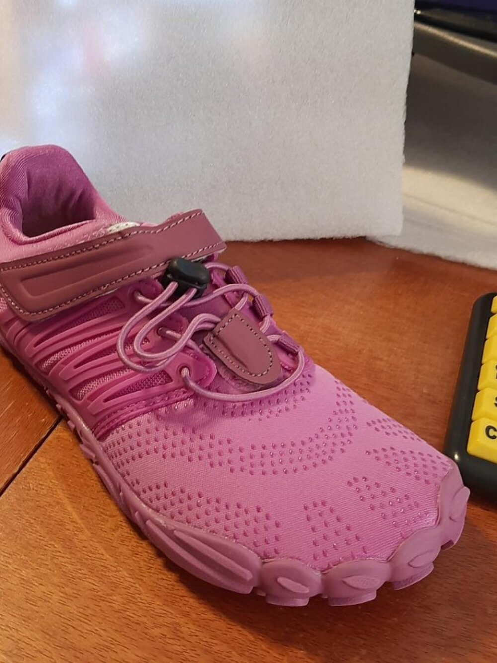 NEW TAG! Whitin WMN Manimalist Barefoot Trail Run Wide Toe Sneaker Purpl Mesh 36